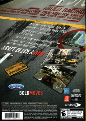 Ford Bold Moves Street Racing box cover back